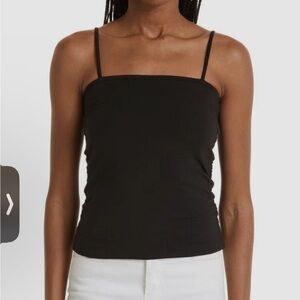 NWT ATM Anthony Thomas Melillo Black Slim Camisole